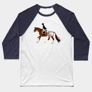 Appaloosa Hunter Horse Canter - Equine Rampaige Baseball T-Shirt